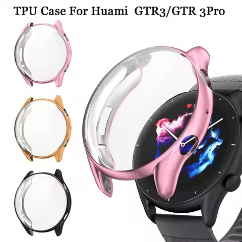 Screen Protector Cover For Huami Amazfit GTR 3/GTR 3 Pro Case Soft TPU Bumper Shell For Huami Amazfi