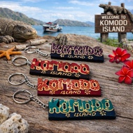 GANTUNGAN KOMODO ISLAND Keychain Fridge Magnet Souvenir, a typical KOMODO ISLAND Indonesia Souvenir