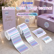 Clabel Round Hologram Label 30mm 48mm Laser Sticker for 221B S1 Printer
