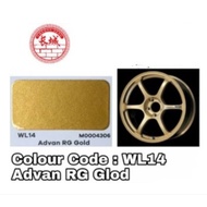 [Sport Rim Paint WL14 ADVAN RG GLOD]  Sport Rim 2K Paint DIY Cat Tin Spray Sport Rim Cat Kereta Moto