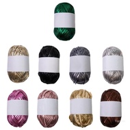 Top Metallic Polyester Yarn Crochet Yarn Metallic Knitting Yarn Metallic Yarn