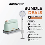 Gaabor Flash Deal Bundle Hair Care Youth Hair Dryer HD-M02C and 1200W Portable Steam Iron HM-M01A