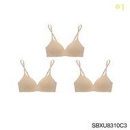 (Set 3 ชิ้น) Sabina เสื้อชั้นใน Invisible Wire (ไม่มีโครง) Seamless Fit รุ่น Pretty Perfect  รหัส SB