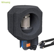 Winu Foam Microphone Cover Vocal Isolation Cabin Microphone Windscreen Soft Foam