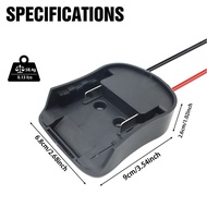<BTQN> Battery Adapter 18V Battery Adapter Power Connector Dock Holder 14 Awg Wires