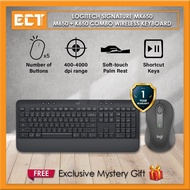 Logitech Signature MK650 M650 + K650 Combo Wireless Keyboard with Palm Rest Type in Comfort (Graphit