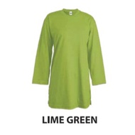 Cotton Muslimah Apple Green Eight Square Blank T-Shirt 100% Cotton