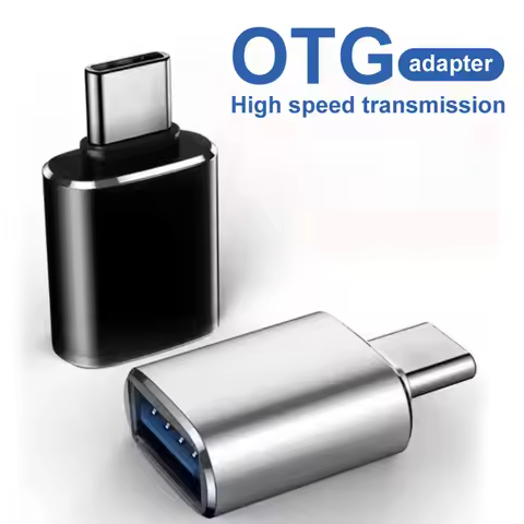 USB OTG Adapter USB-C to USB Converter Suitable for iPhone for Samsung Xiaomi Huawei LED USB C OTG D