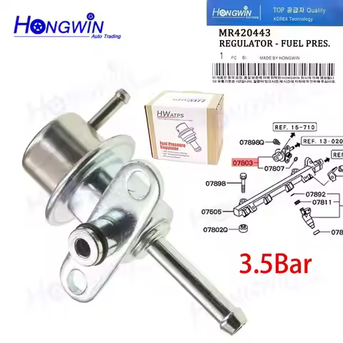 Fuel Pressure Regulator 3.5Bar For Mitsubishi Lancer CS CK CA CB Dingo Mirage 2 3 4 5 Colt 4G18 1.3L