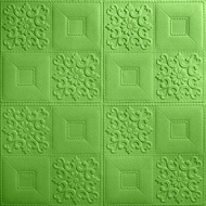 PROMO 20 LEMBAR!!! Wallpaper dinding 3D Foam Motif Bunga Motif Kotak Vienna TERLARIS