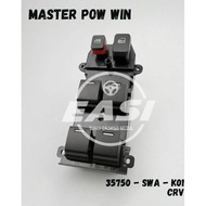 DF211>> Power Window Switch Master Power Window Crv Gen 3 2007- 2012 Original HT-105 35750-SWA-K01