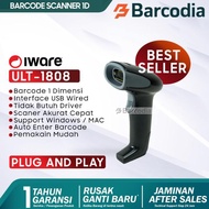 BARCODIA Scanner Barcode 1D Iware 1808 Usb Black