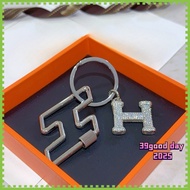 [H-home] Full diamond keychain H letter-59221