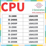 i5-2400 i5-2400S i5-2450P i5-2500 i5-2500S i5-2500T i5-2500K i5-2550K 2th generation INTEL Core Desk