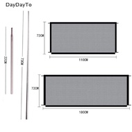 Foldable breathable mesh fence for pets cat fence indoor