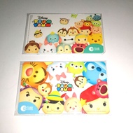 Set of 2pc Tsum Tsum Ezlink Ez-Link Cards *Disney transport card stitch pooh dumbo princess*