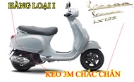 Bộ tem logo chữ nổi xe máy Vespa LX 150LX125 chất liệu nhựa dẻo si bóng màu
