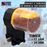 MESIN Auto Feeder Aquarium Fish Feeder Food Timer Automatic Fish Feed Machine