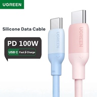 UGREEN PD100W USB C To Usb C Silicone Data Cable 5A Fast Charging Charger Type C For Huawei Phone
