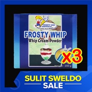 3x 200g Frosty Whip WHIPPED CREAM FOR ICING Whippit Whipping Cream Powder Ever whip Whipping Cream f