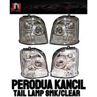 JNJ Perodua Kancil 2002 Tail lamp full smoke / albino full white  1set 2pcs
