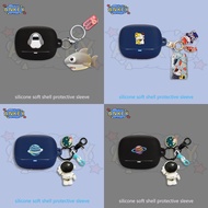 Case for Baseus Bass BP1 Pro ANC Protective silicone Shark pendant Baseus Bass EP10 Pro Covers Bluet