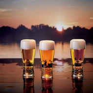 丸モ高木陶器 夕日景色玻璃杯 日本城市系列 城市剪影 啤酒杯 日本製