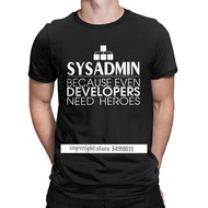 Men Tshirts Sysadmin Developers Heroes Cotton Tees Linux Sysadmin Unix Debian Ubuntu Administrator S