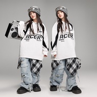 110-180cm Street Dance Children's Trendy Clothes Hip Hop Trendy Cool Performance Clothes Children hi