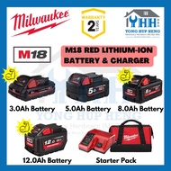 [FREE SHIPPING] Milwaukee M18 FUEL™ 4.0Ah ~ 12.0Ah Battery | Milwaukee M18 Battery | Milwaukee 18V Battery Starter Pack