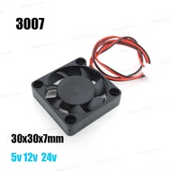 1/3pcs 3007 Brushless Fan DC 3.7V 5V 12V 24V Sleeve oil Bearing Small Power Supply Cooling 30X30X7mm