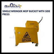 Single Wringer Mop Bucket with Side Press