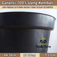 Grace Black Pot No. 40 Plain Diameter 38 Cm