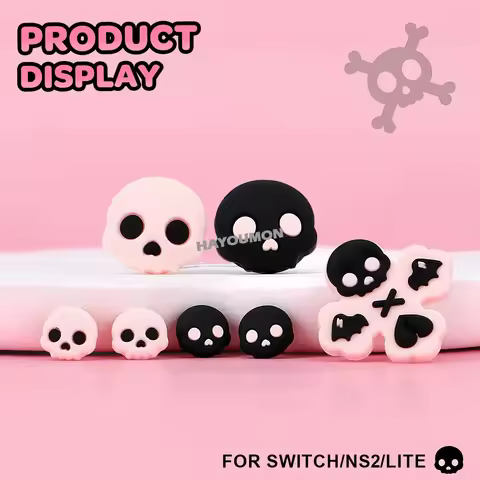 Silicone Button Thumb Grip Joystick Cap D-pad Cross Key Arrow Keys ABXY Button Sticker For Switch/Ol