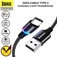 Baseus Kabel Data LED Fast Charging USB to Type C