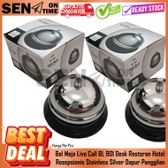 JK BL 901 Call Bell Kitchen Restaurant Hotel Reception Desk Bell Live Cal Desk Stainless Silver Call