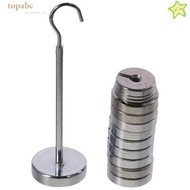 GORROS Slotted Weight Set, Premium Brass Silver Removable Weights, Accurate Lab Slotted Mass Set Phy