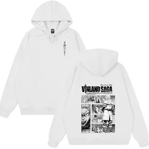 Hot Anime Vinland Saga Graphic Print Hoodie Wears Manga Thorfinn Karlsefni Harajuku Men Women Oversi