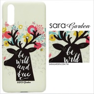 【Sara Garden】客製化 手機殼 Samsung 三星 Galaxy A50 保護殼 硬殼 美式碎花鹿角