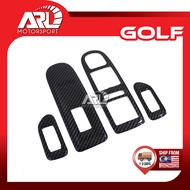 Volkswagen VW Golf MK6 Carbon Fiber Windows Switch Panel Cover Trim Cover for Golf MK6 2008 - 2012 A