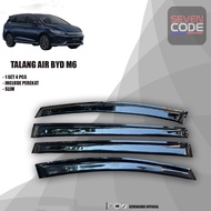 BYD M6 BLACK SIDE VISOR BYD M6 BLACK BYD M6 RAIN GUTTER BLACK