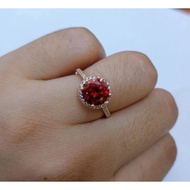 cincin couple Cincin Batu Merah Delima Suasa 18k