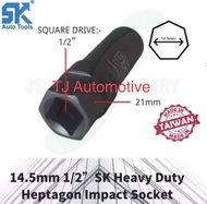 SK 1/2” 16.5MM 7 Point Heavy Duty Heptagon Nut Socket/ Sport Rim Heptagon Socket