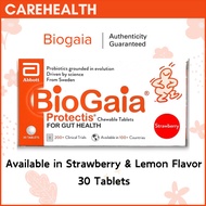 Singapore Biogaia Probiotics Tablets (Strawberry &amp; Lemon Flavour) 30 Tablets | Digestive Care for Kids &amp; Adults