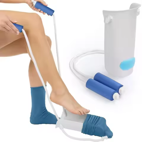 No bending Sock Aid Easy On and Off Stocking Slider Donner Pulling Assist Device Sock Helper Aid Too
