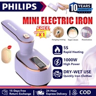 【10-year warranty】philips HX-6198 Mini Steam Iron 1200W Household Portable Handheld Rotatable Travel