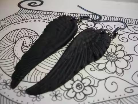 Gothic Black Wings Charm Earrings For Woman Girls Mystery Witch Jewelry Accessories Dark Angel Wings