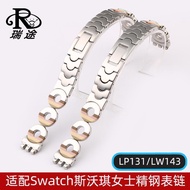 Fit Swatch Stainless Steel Watch Band Female Swatch Wrist-Winding Lp131/Lw143 Strap 12Mm