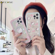 Vivo iQOO 8 5 Pro Neo 5 3 Z1x Z1 X70 X60 X50 X27 Pro X21 UD Phone Case Pink Hello Kitty Bowknot Bow 