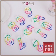 Number Candle Happy Birthday Party Celebration Cake Candle Nombor Lilin Digital Candle 1/2/3/4/5/6/7